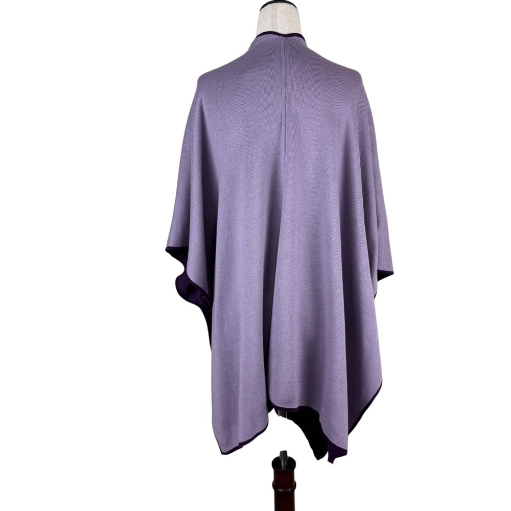 Chico's Reversible Ruana Mystique Purple - Picture 3 of 11